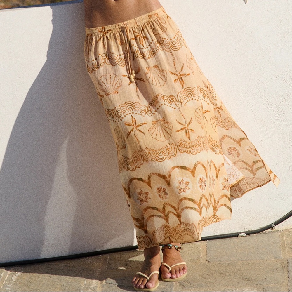 NWTS SPELL MERMAID COVE MIDI SKIRT